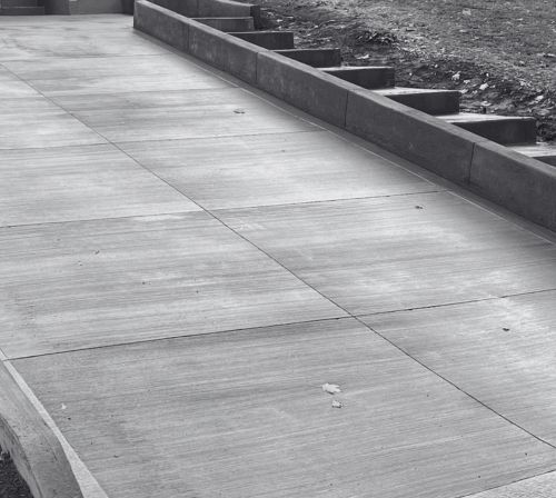 concrete driveway